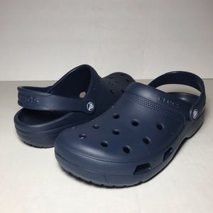 Navy Blue Crocs size 10M/12W